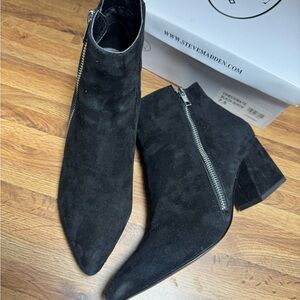 Steve Madden Black Ankle Boots